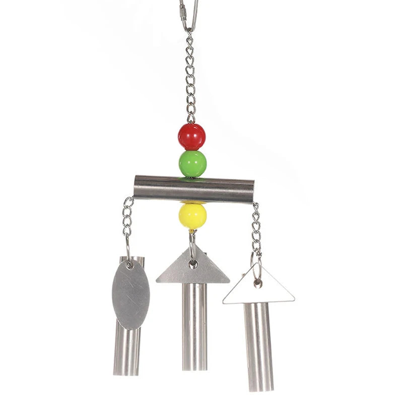 Stainless Steel Swing Playstand Bird Chewing Bite Toys