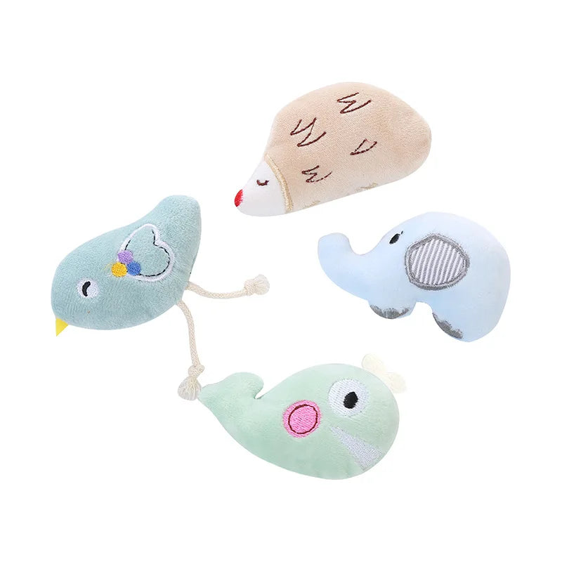 Cute Elephant Hedgehog Bird Shaped Plush Toy