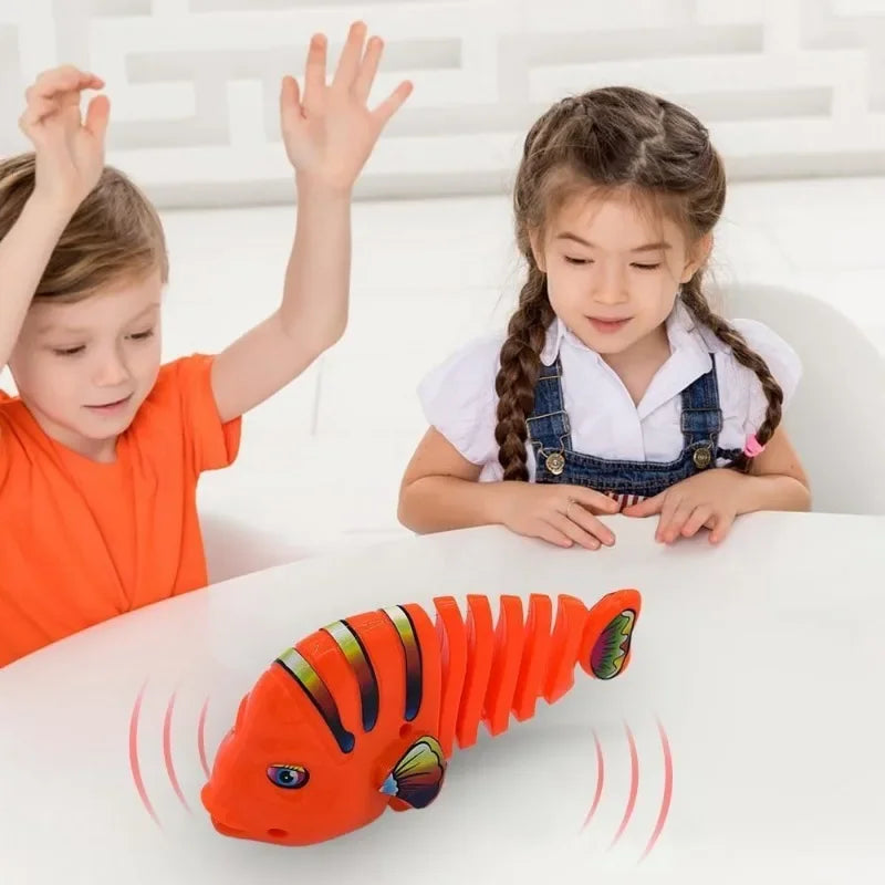 Plastic Wind-Up Wiggle Fish Toys