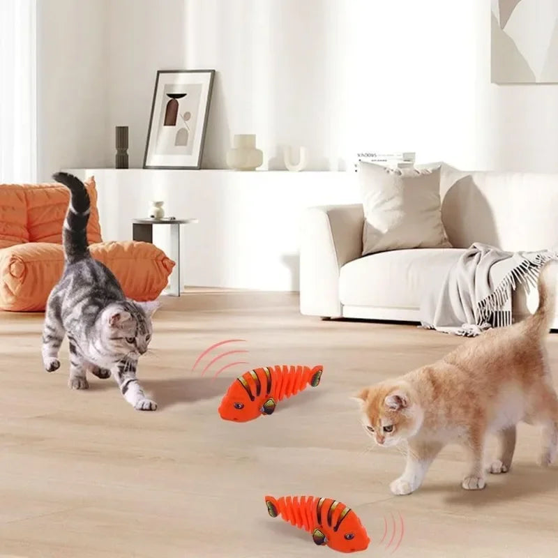Plastic Wind-Up Wiggle Fish Toys