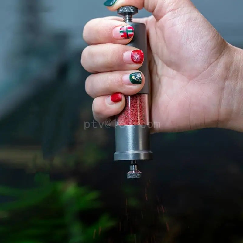 Handhold Hand Press Fish Feeder