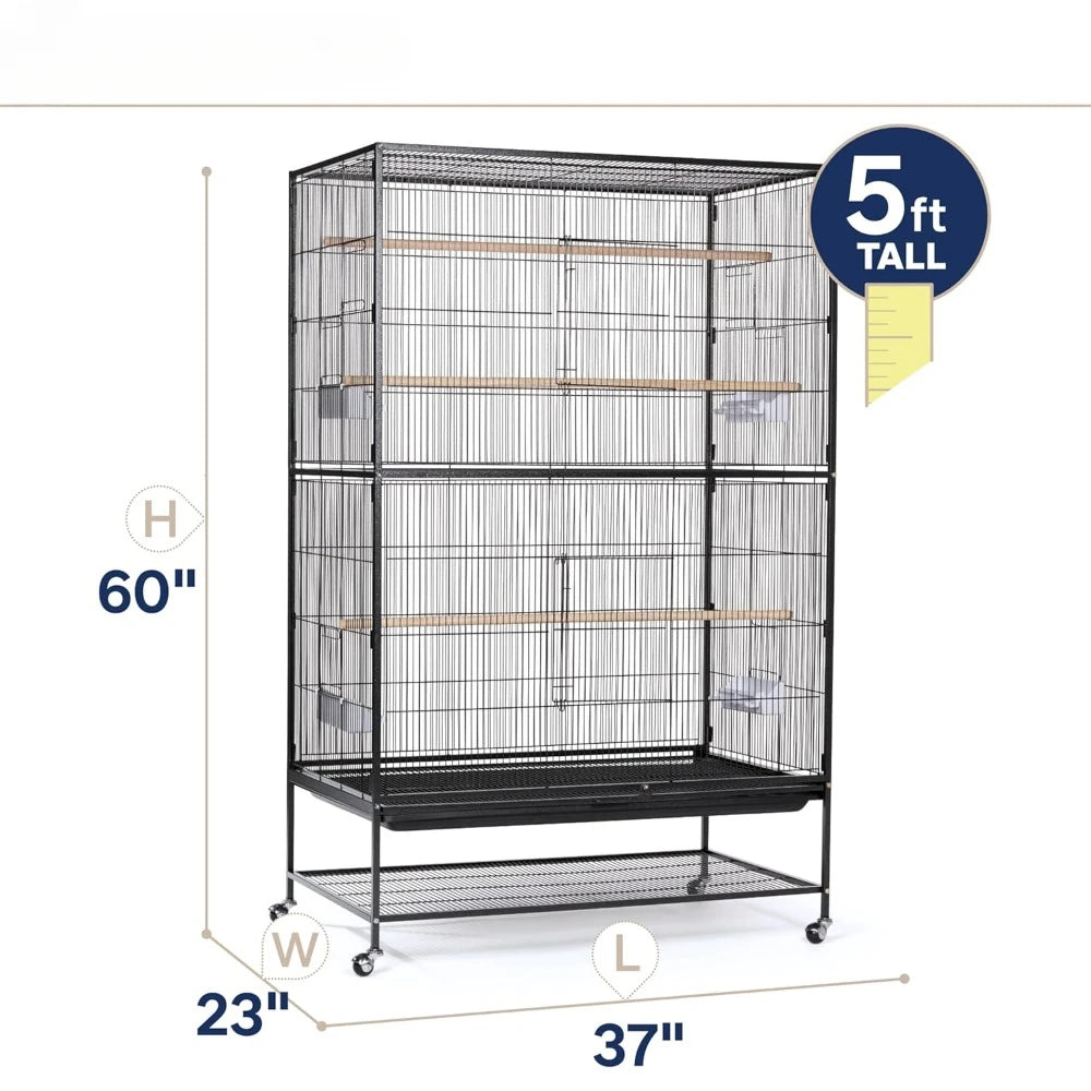 Agaporni Hammertone Black Parakeets Cage for Birds