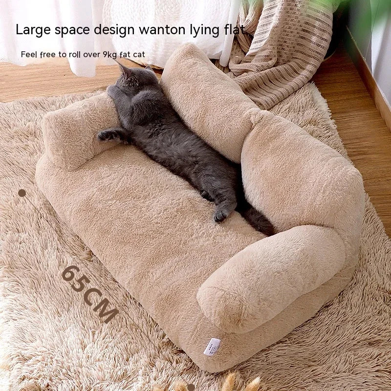 Plush Soft Cat Sofa Bed