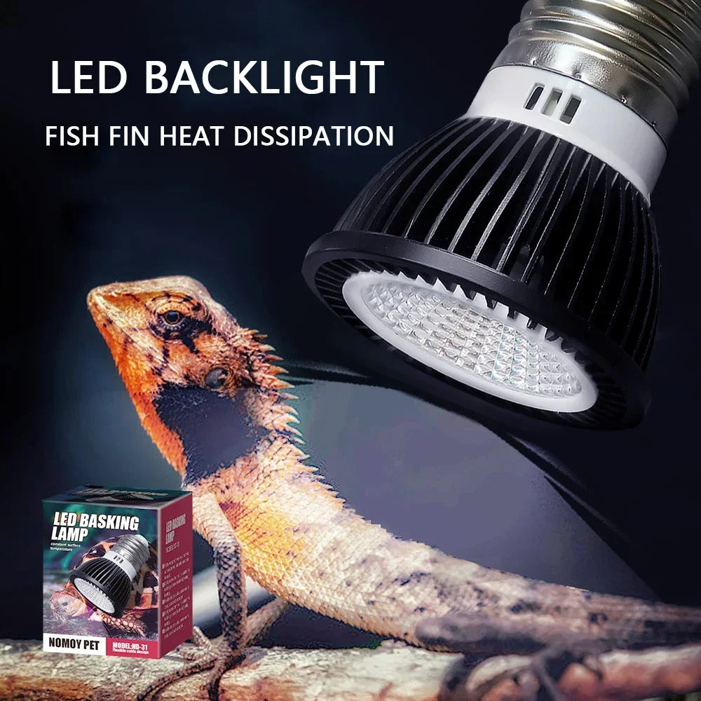 Reptile 110/220V UVB+UVA Light Energy-Saving Eye Protection Led Lamp