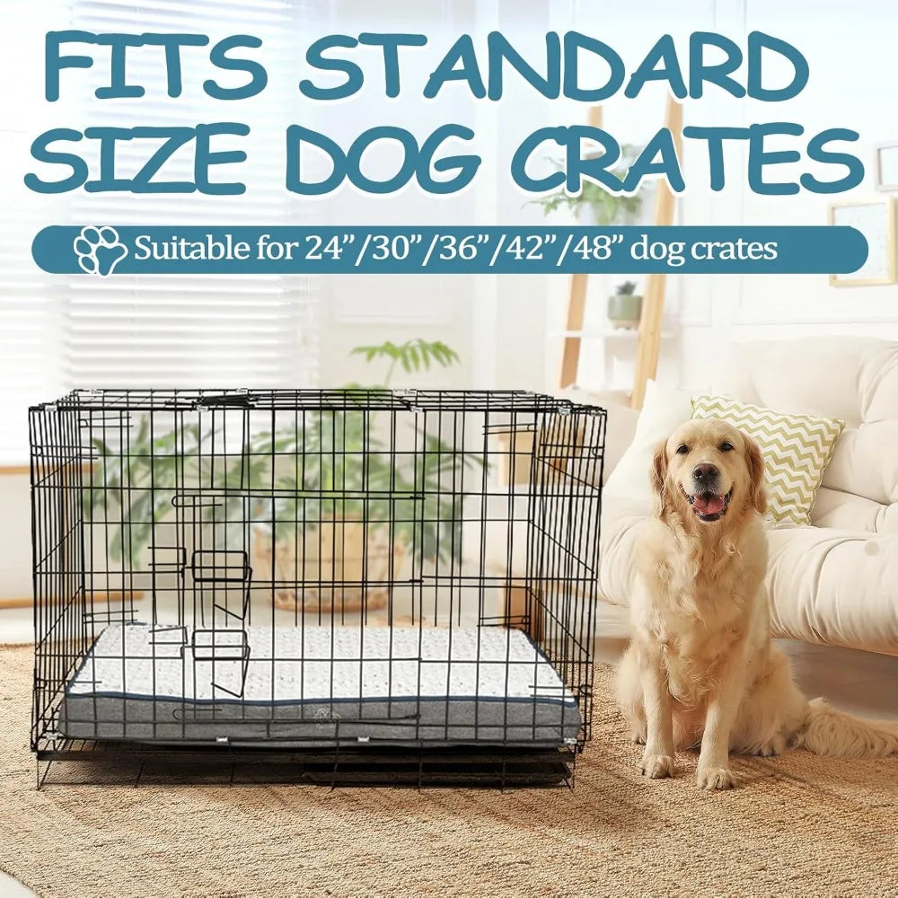 Reversible Cool and Warm Dog Bed for Crate Pad