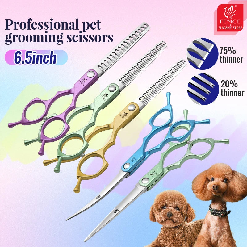 Fenice 6.5 Inch Professional Dog Grooming Scissors Set