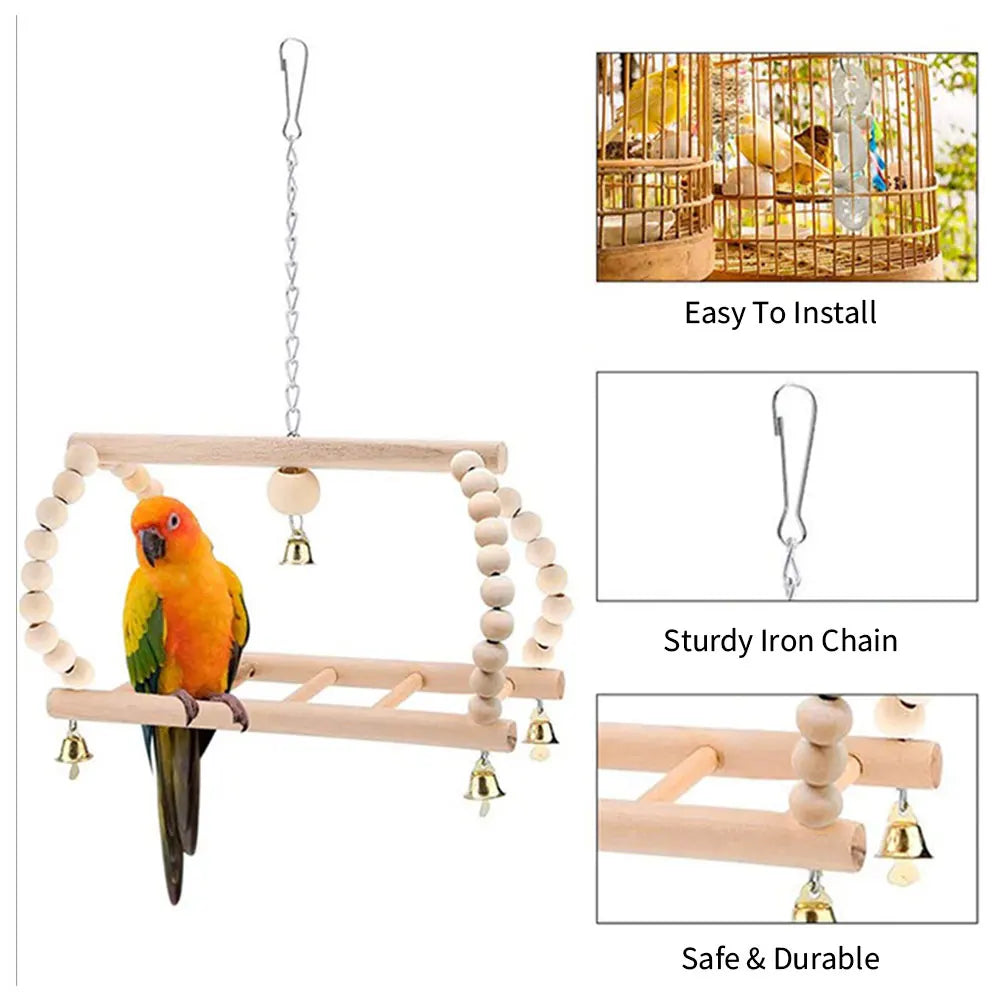 Bird Swing Exercise Climbing Hanging Ladder