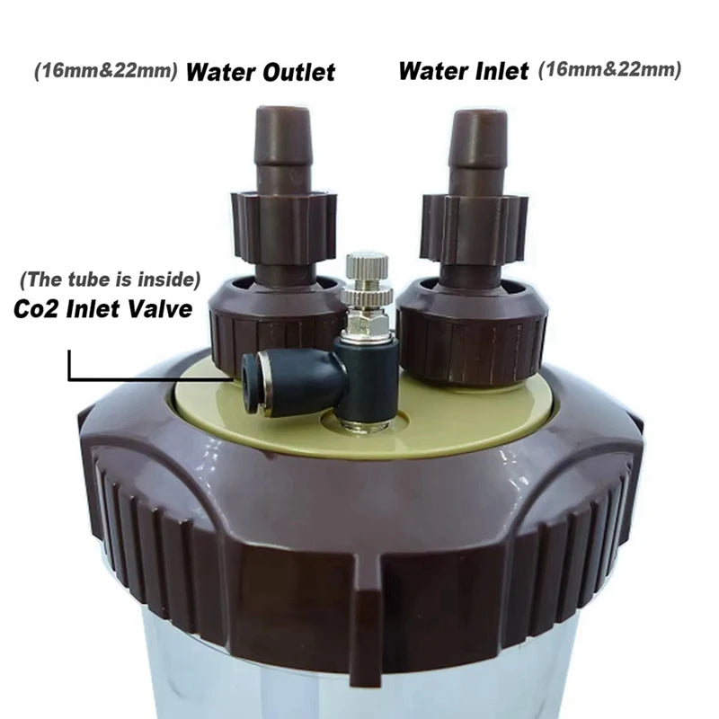 CO2 Diffuser Atomizer for Fish Tank — External Turbo Super Diffuser