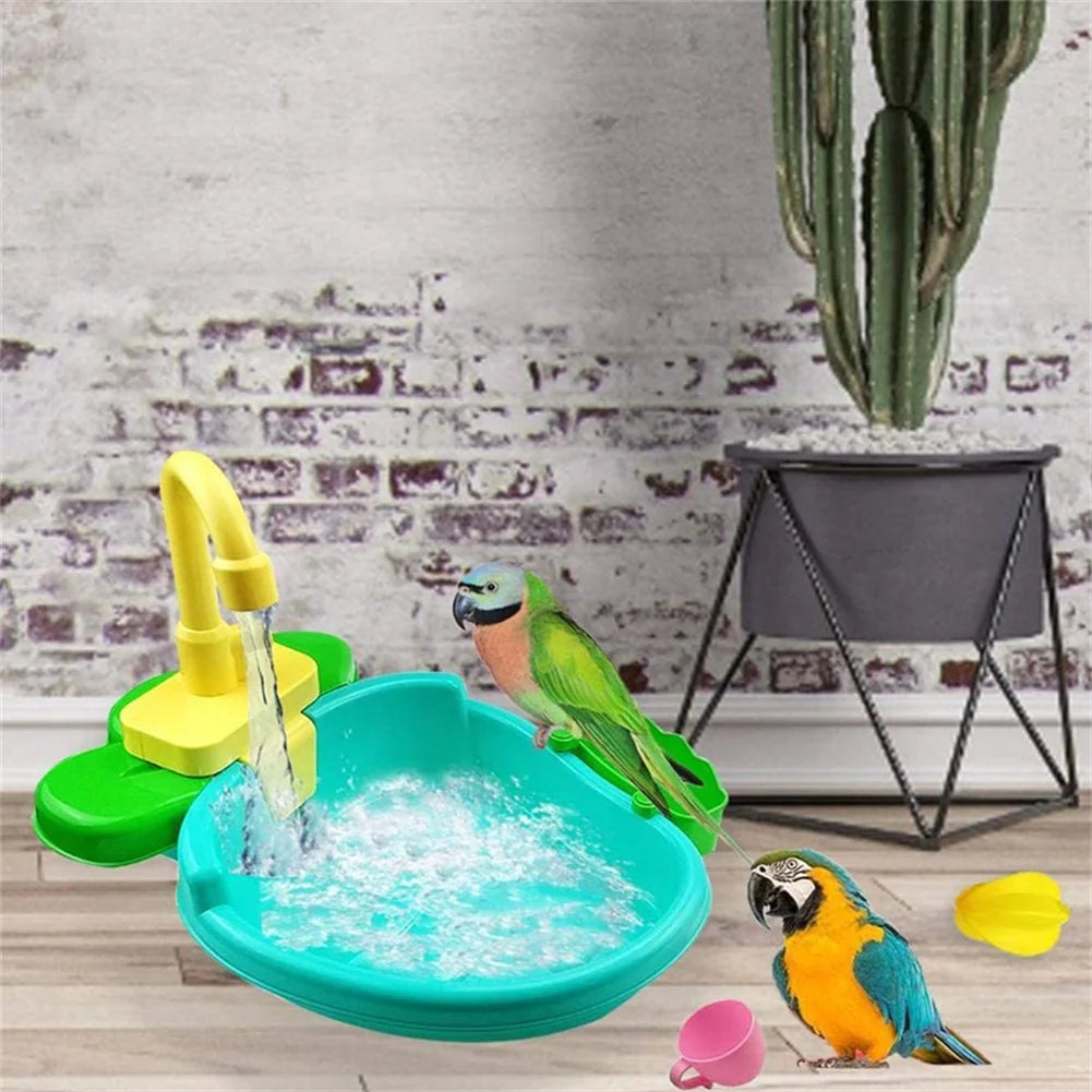 Bird Bath Tub With Faucet