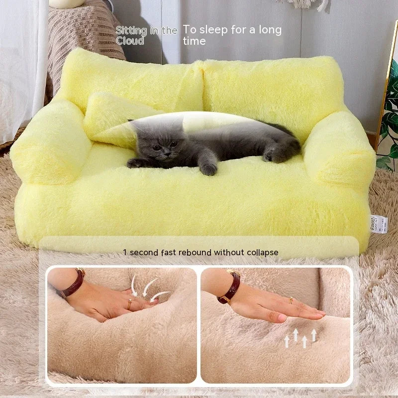 Plush Soft Cat Sofa Bed