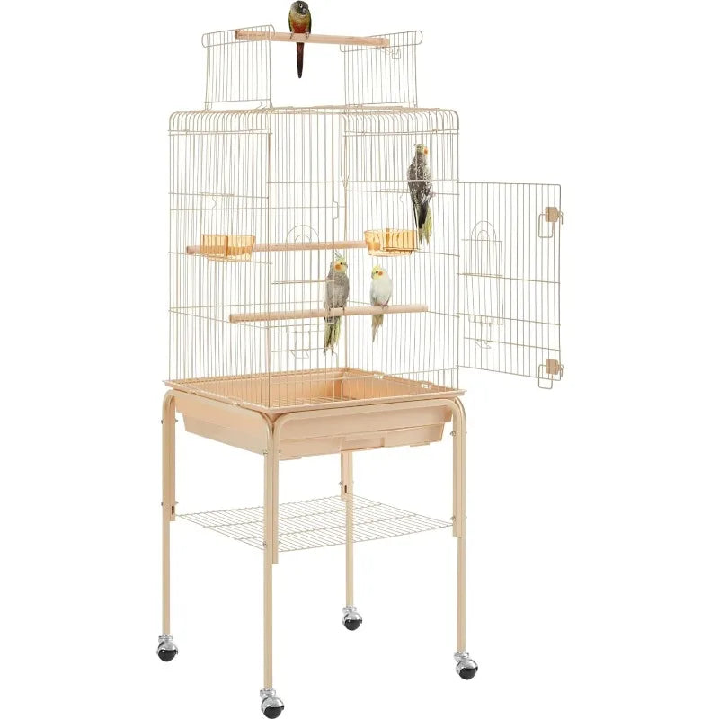 Metal Open Play Bird Cage , 53.5 inch