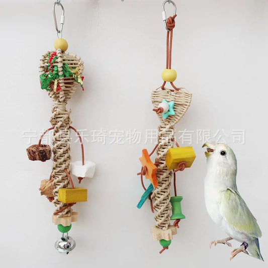 Natural Bamboo Rattan/Paper Weaving Cage