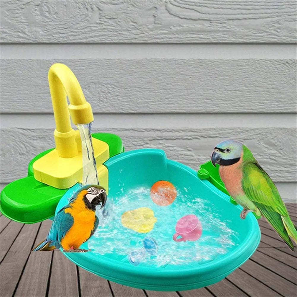 Bird Bath Tub With Faucet